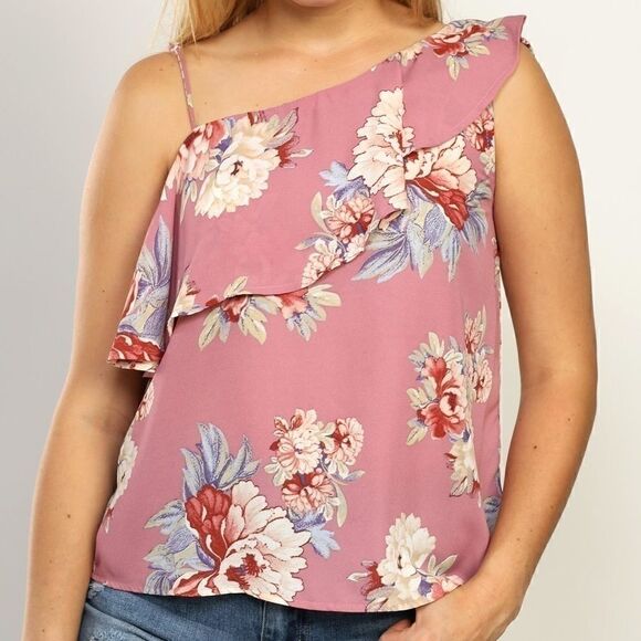Paper Crane | One Shoulder Floral Top - Picture 7 of 8